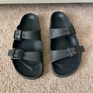 Kids Black Sandals